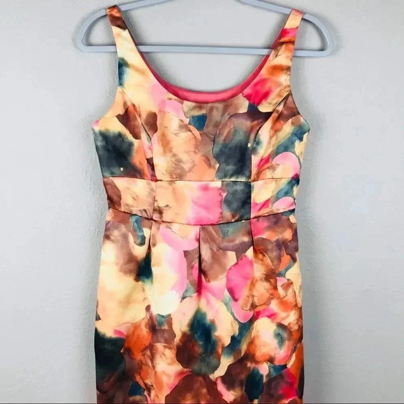 Merona Sheath Dress Size 2 Peach Green - Picture 2 of 8